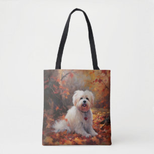 Malti Tzu in Autumn Leaves Fall Inspire Tote Bag