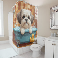 Malti Tzu Sloppy Sleepy Cute Funny