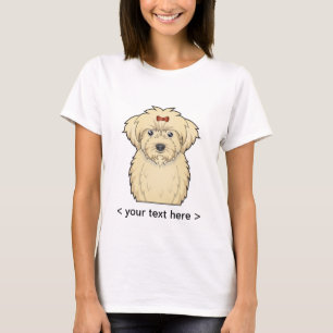 Maltipoo Cartoon Personalised T-Shirt