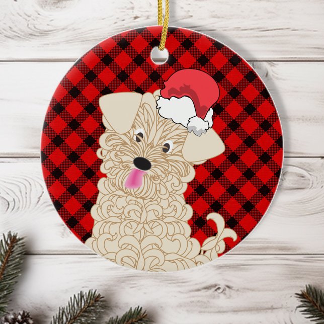 Maltipoo Christmas Puppy Pet Ornament (Creator Uploaded)