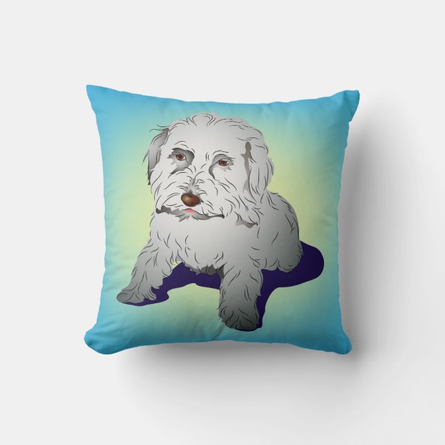 Maltipoo Cute Puppy Cushion (Front)