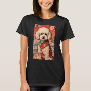 Maltipoo Dog Aesthetic Japanese Ukiyo e 5 T-Shirt