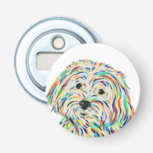 Maltipoo Dog Bottle Opener