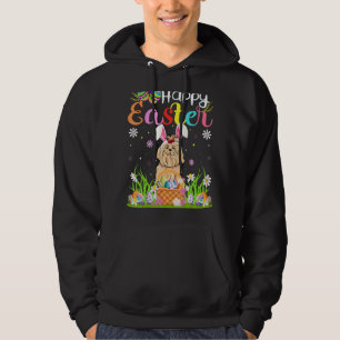 Maltipoo Dog Bunny Egg Hunting Maltipoo Happy Eas Hoodie