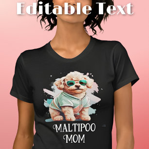 Maltipoo Dog Mum Sunglasses T-Shirt