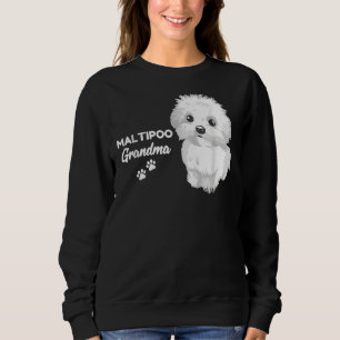 Maltipoo Grandma Animals Design For Maltese Poodle Sweatshirt
