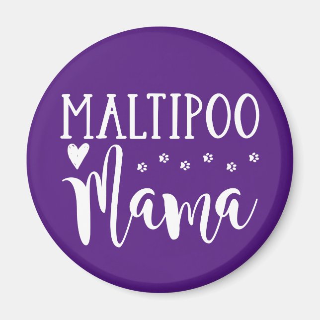 Maltipoo Mum - Cute Dog Lover Magnet (Front)