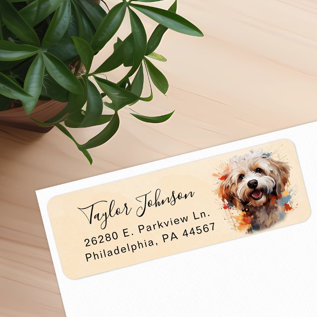 Maltipoo Return Address Label (Creator Uploaded)