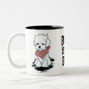 Maltipoo Two-Tone coffee mug