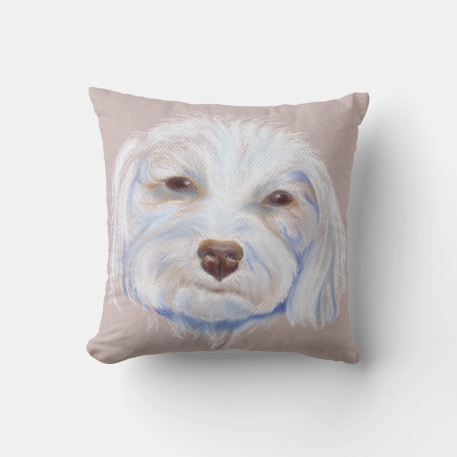 Maltipoo with an Attitude Cushion (Front)