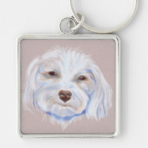 Maltipoo with an Attitude Key Ring