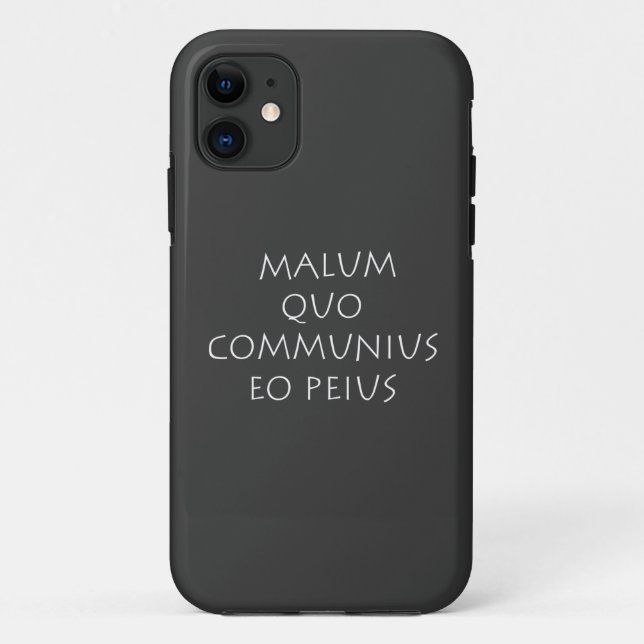 Malum quo communius eo peius Case-Mate iPhone case (Back)