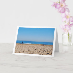 Malvarossa Beach, Valencia, Spain Card