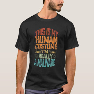 Malware Cyber Security Expert Cybersecurity Engine T-Shirt