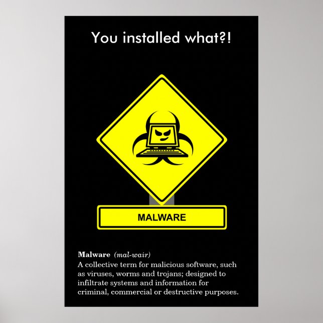 Malware Security Awareness Poster (Front)