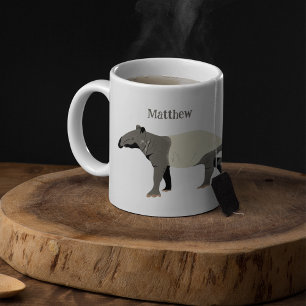 Malyan Tapir Illustration Personalized Wild Animal Coffee Mug