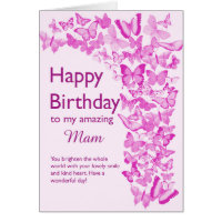 Mam Birthday Butterflies
