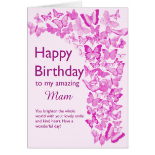 Mam Birthday Butterflies