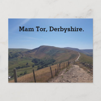 Mam Tor, Derbyshire. Holiday Postcard