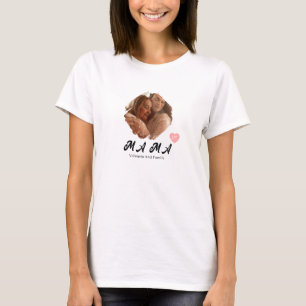 Mama 1 Image Personalized Happy Mother's Day T-Shirt