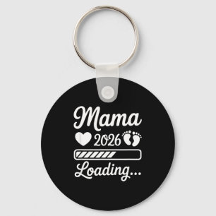 Mama 2026 loading baby announcement mother's day key ring