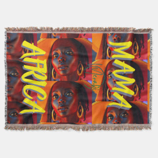 Mama Africa Throw Blanket