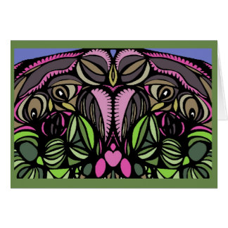 Mama and Baby Birds-Green