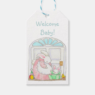 Mama and Baby Bunny gift tag