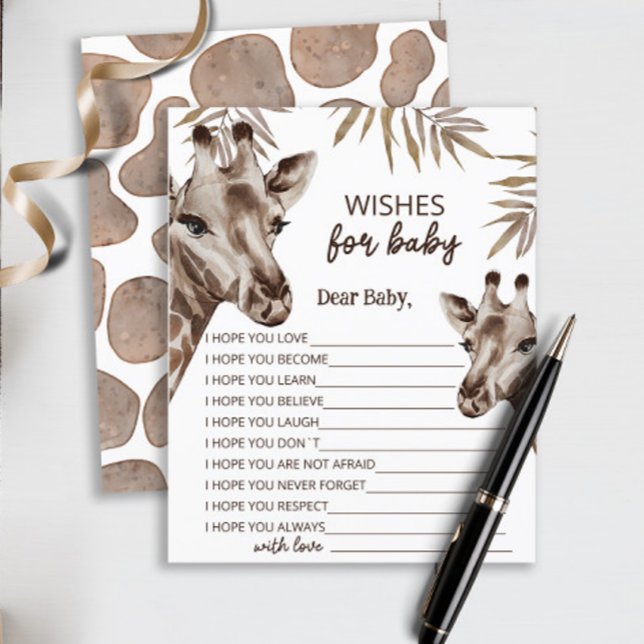 Mama and Baby Giraffe Neutral Wishes for Baby (Creator Uploaded)
