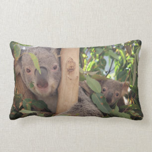 Mama and Baby Koala Throw pillow