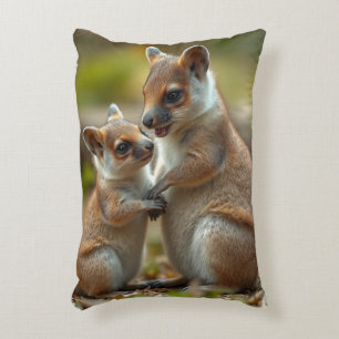 Mama And Baby Quokka Life Lessons, Decorative Cushion