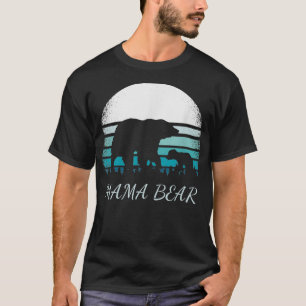 Mama and Little Bear Distressed Mom Vintage Sunset T-Shirt