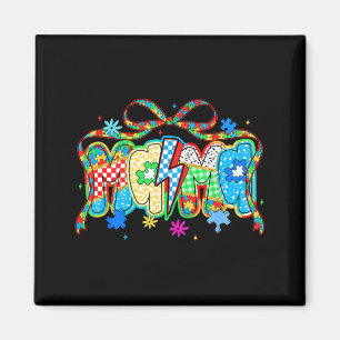 Mama autism awareness autistic support coquette magnet