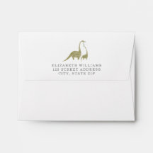 Mama Baby Dinosaur Boy Baby Shower Invitation