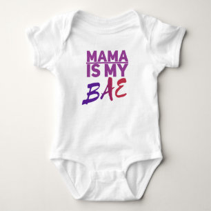 MAMA Baby Jersey Bodysuit