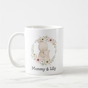 Mama & Baby Rabbit – Personalised Family Coffee Mug