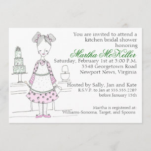 Mama Bakes - Kitchen Bridal Shower Invitation