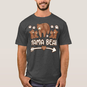 mama bear 4 cubs shirts, mama bear tee shirt for w