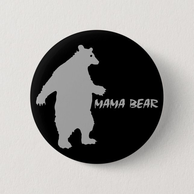 Mama Bear 6 Cm Round Badge (Front)