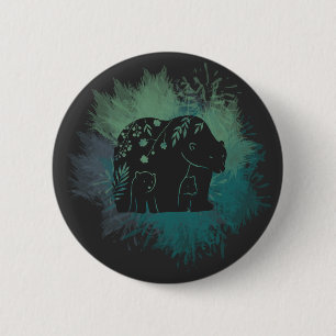 Mama Bear 6 Cm Round Badge