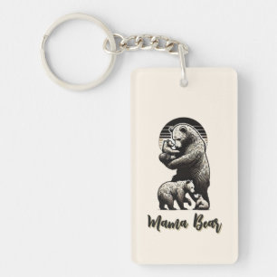 Mama Bear Acrylic Keychain