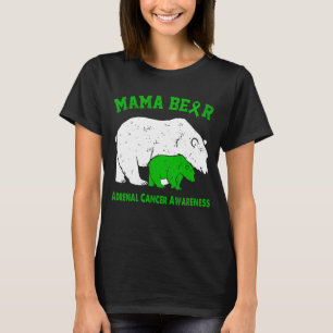 Mama Bear ADRENAL CANCER Awareness T-Shirt