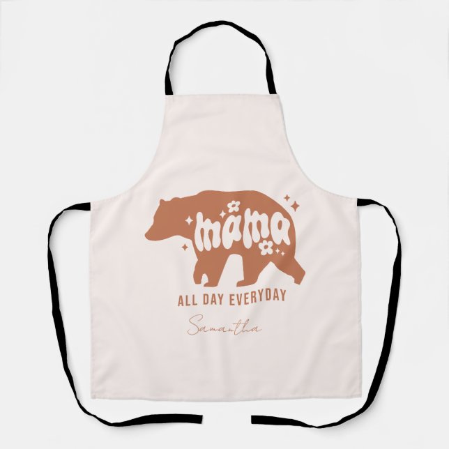 Mama Bear All Day Everyday Apron (Front)