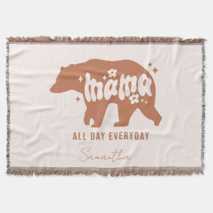 Mama Bear - All Day Everyday Throw Blanket