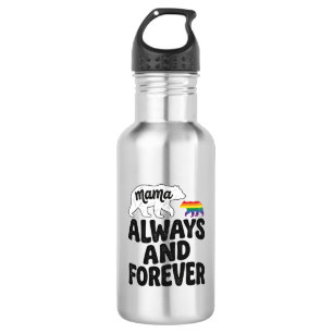 Mama Bear Always And Forever Vintage Rainbow Shirt 532 Ml Water Bottle