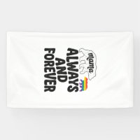 Mama Bear Always And Forever Vintage Rainbow Shirt
