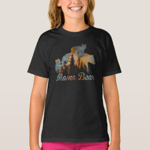 Mama Bear And baby Bear Vintage Forest Mothers Day T-Shirt
