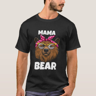 Mama Bear Animal Women Nature Funny Bandanna Glass T-Shirt