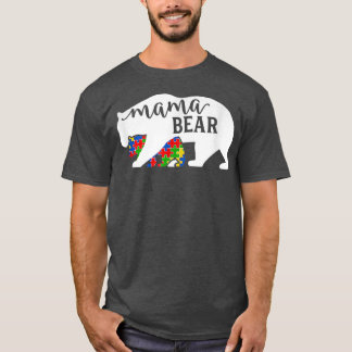 Mama Bear Autism Awareness Month Premium  T-Shirt
