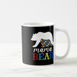 Mama Bear Autism Awareness Puzzle Mum Gift Coffee Mug